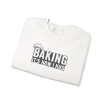 Load image into Gallery viewer, Sweatshirt — "Baking: It's How I Hug" Cozy Baker Crewneck