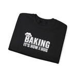 Load image into Gallery viewer, Sweatshirt — "Baking: It's How I Hug" Cozy Baker Crewneck