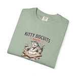Load image into Gallery viewer, Kitty Biscuits Bakery T‑Shirt — Vintage Cat Baking Graphic Tee