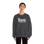 Load image into Gallery viewer, Sweatshirt — "Baking: It's How I Hug" Cozy Baker Crewneck