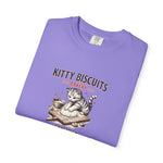Load image into Gallery viewer, Kitty Biscuits Bakery T‑Shirt — Vintage Cat Baking Graphic Tee