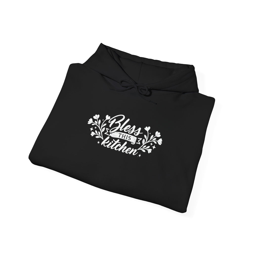 Bless This Kitchen Hoodie — Floral Home Cooking Sweatshirt