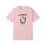 Load image into Gallery viewer, Kitty Biscuits Bakery T‑Shirt — Vintage Cat Baking Graphic Tee