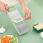 Load image into Gallery viewer, Kitchen 5 in 1 Stainless Steel Multifunctional Safe Manual Vegetable Slicer Cutter Potato Shredders Garlic Carrot Grater Chopper
