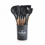 Load image into Gallery viewer, 12-Piece Silicone Cooking Utensil Set – Heat-Safe Tools with Holder