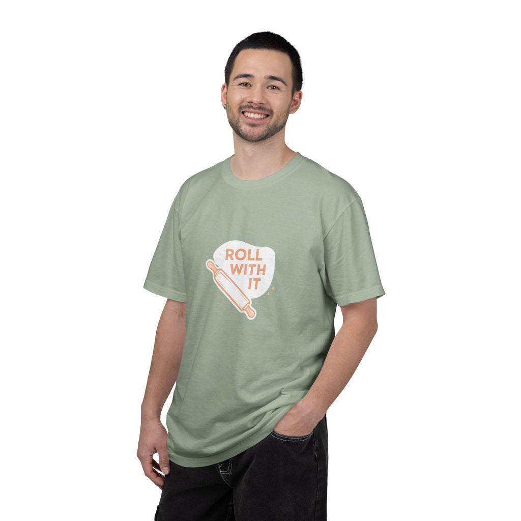 Roll With It T-Shirt — Baking Rolling Pin Graphic Tee