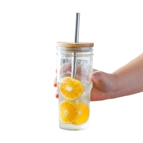 700ml Reusable Drinking Cup with Straw & Lid