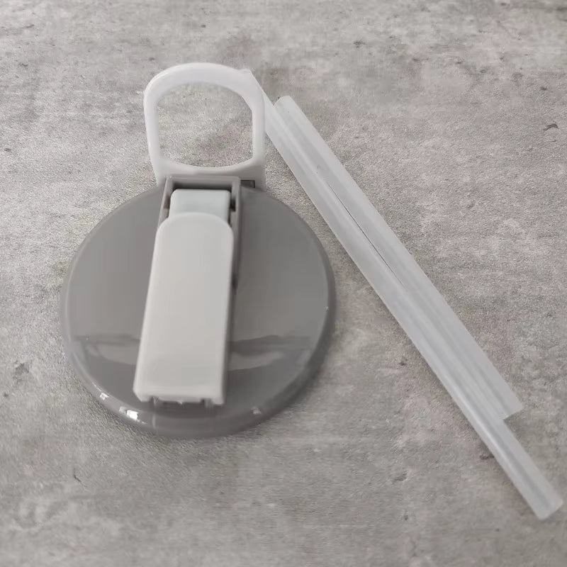 Reusable Soda Can Lid & Silicone Straw Set – Fits Cans & Bottles