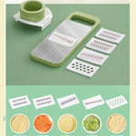 Load image into Gallery viewer, Kitchen 5 in 1 Stainless Steel Multifunctional Safe Manual Vegetable Slicer Cutter Potato Shredders Garlic Carrot Grater Chopper
