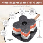Load image into Gallery viewer, Non-Stick 4-Cup Egg Frying Pan with Lid, Spatula &amp; Brush
