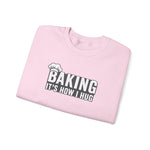 Load image into Gallery viewer, Sweatshirt — "Baking: It's How I Hug" Cozy Baker Crewneck