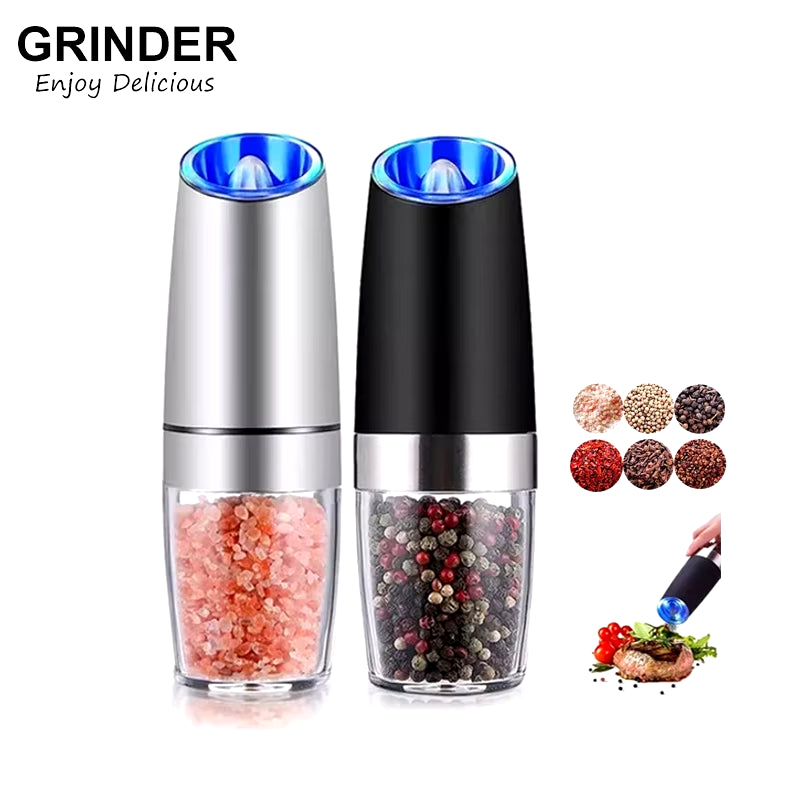 Electric Mill Spice Grinder with LED Light & Adjustable Coarseness