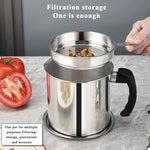 Load image into Gallery viewer, 1.4L Oil Strainer Pot, Fine Mesh, Fast Filtering, Lid
