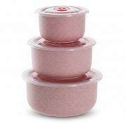 3-Piece Food Storage Container Set – Leak-Resistant Microwave Lids