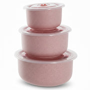 3-Piece Food Storage Container Set – Leak-Resistant Microwave Lids