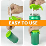 Load image into Gallery viewer, Portable Soda Can Lid and Silicone Straw Soda Can Lid Reusable Suitable for Canned Beverages Beer Juice 1Pcs with 2 Straws
