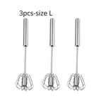 Load image into Gallery viewer, Semi-Automatic Stainless Steel Egg Beater Manual Hand Mixer
