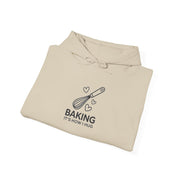 Baking Hoodie – “Baking Is How I Hug” Whisk Graphic Hoodie