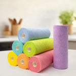 Load image into Gallery viewer, 50/20Pcs Reusable Microfiber Kitchen Cloth Towel Roll
