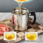 Load image into Gallery viewer, 1.4L Oil Strainer Pot, Fine Mesh, Fast Filtering, Lid
