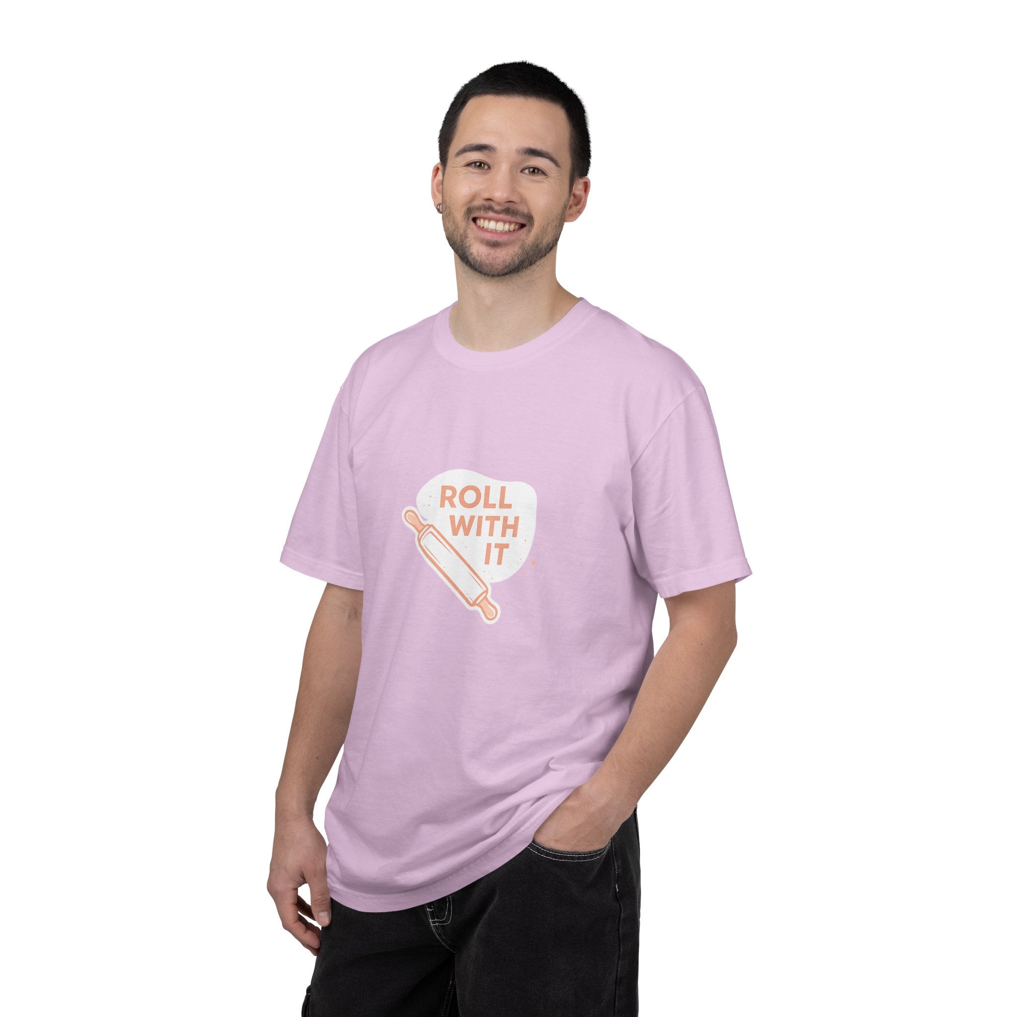 Roll With It T-Shirt — Baking Rolling Pin Graphic Tee