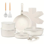 Load image into Gallery viewer, 17PCS Non-Stick Cookware Set, Detachable Handles, Induction Ready
