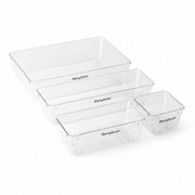 Clear Organizer Trays – Modular Storage Set