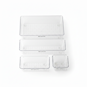 Clear Organizer Trays – Modular Storage Set