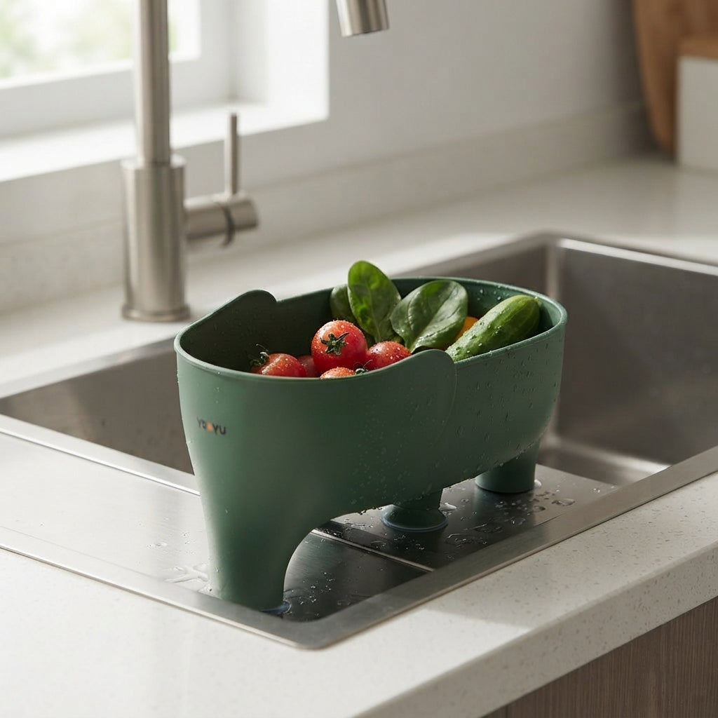 Elephant Drain Basket – Easy Washing & Kitchen Sink Organization