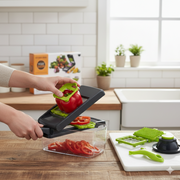 16-in-1 Vegetable Chopper – Fast Prep Set with Stainless Steel Blades