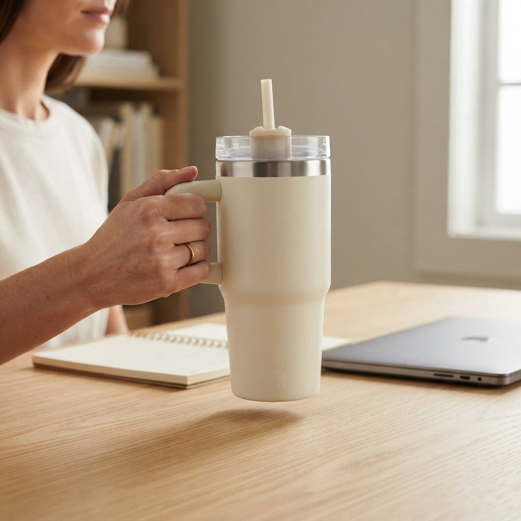 14oz Travel Mug – Portable Drinks with Double-Wall Steel Design