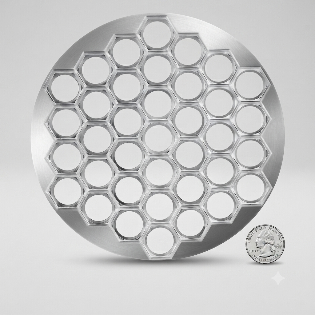 Aluminum Dumpling Maker – Fast 37-Hole Ravioli & Pastry Press