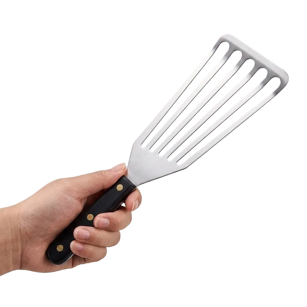 Stainless Steel Fish Spatula – Easy Flipping with Slotted Design
