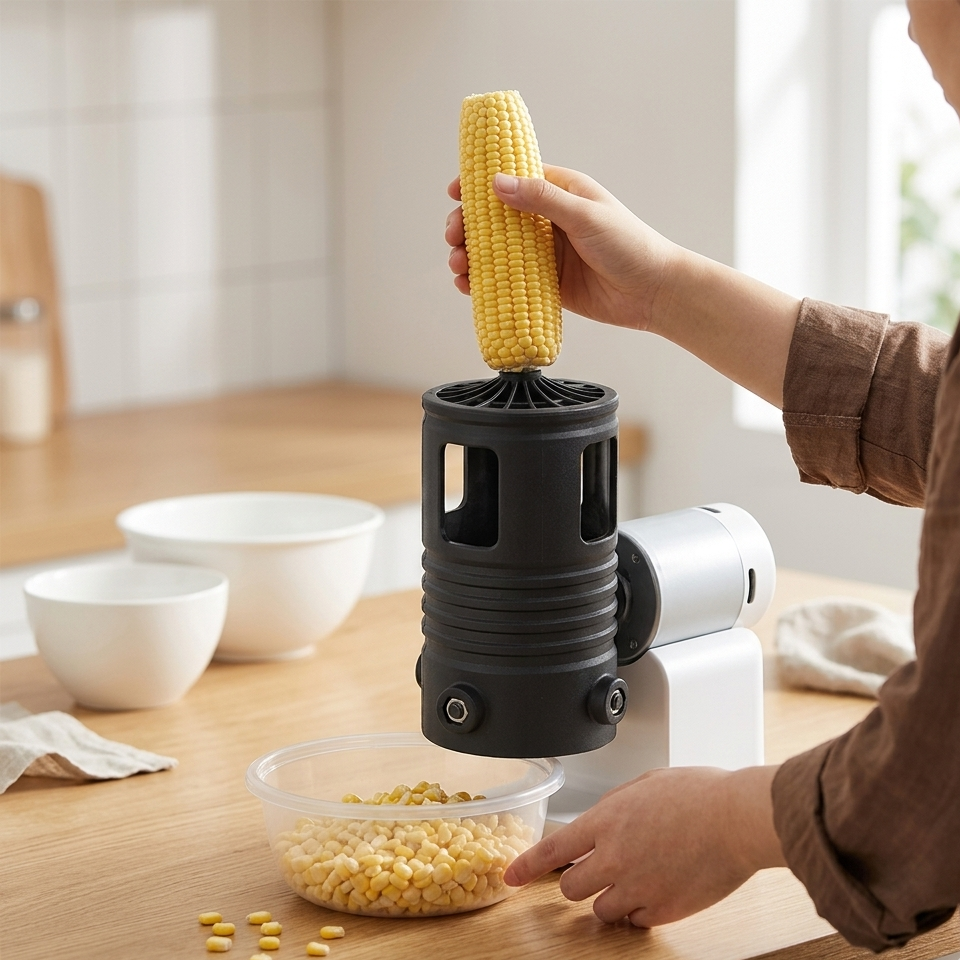 Electric Corn Thresher for Faster Prep with Compact Household Design