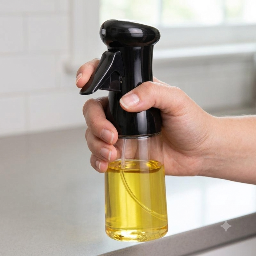 Oil Spray Bottle – Controlled Cooking & Refillable Kitchen Dispenser