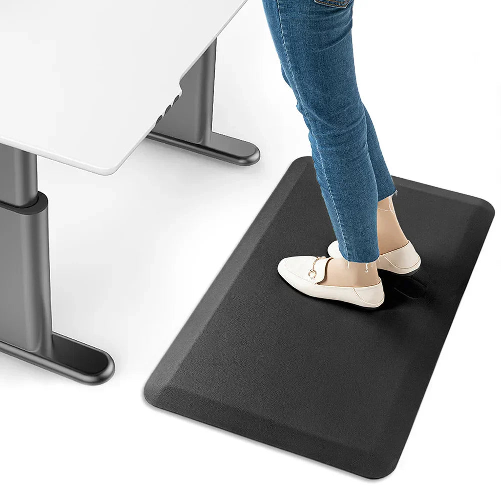 1.8Cm PU Leather Anti-Fatigue Waterproof Kitchen Mat Rug