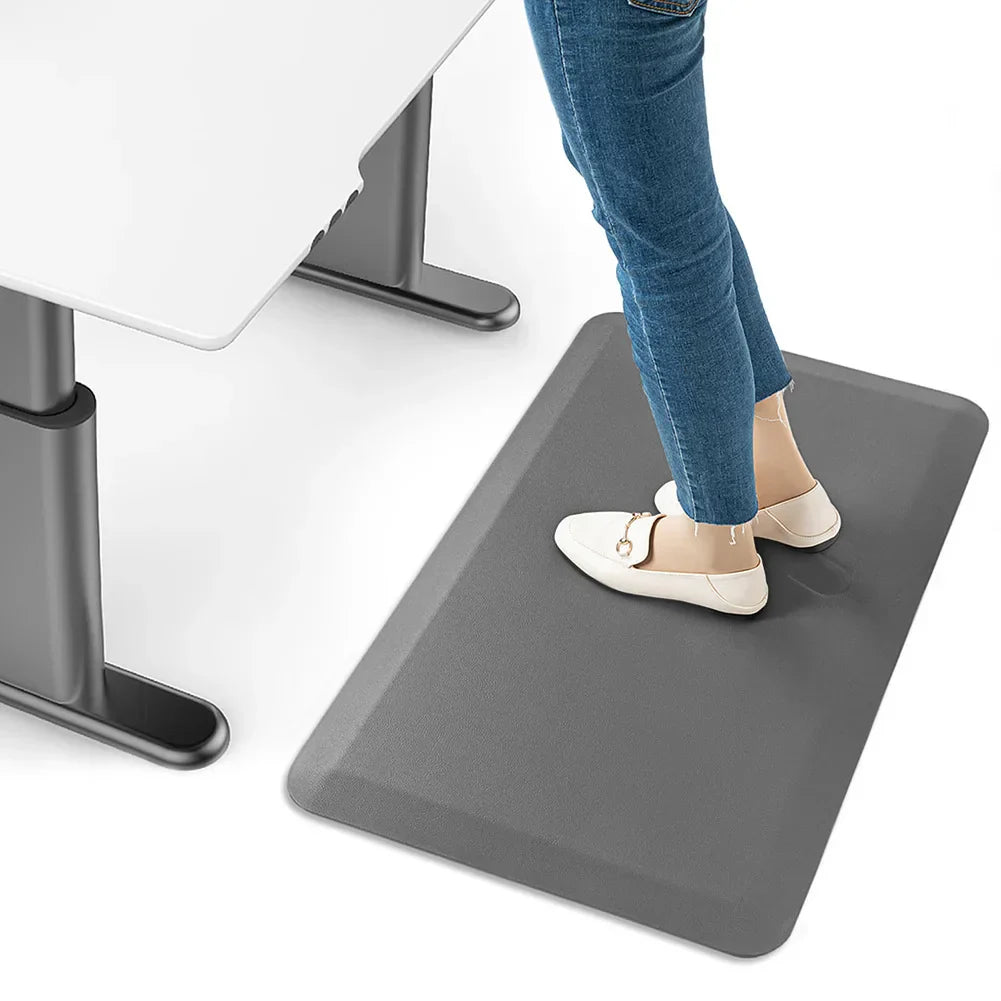 1.8Cm PU Leather Anti-Fatigue Waterproof Kitchen Mat Rug