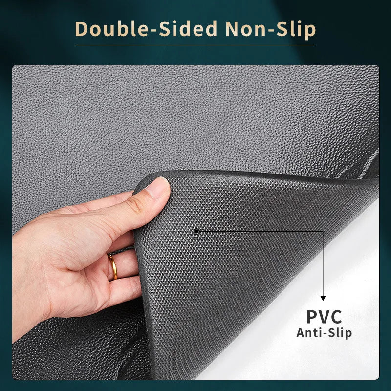1.8Cm PU Leather Anti-Fatigue Waterproof Kitchen Mat Rug