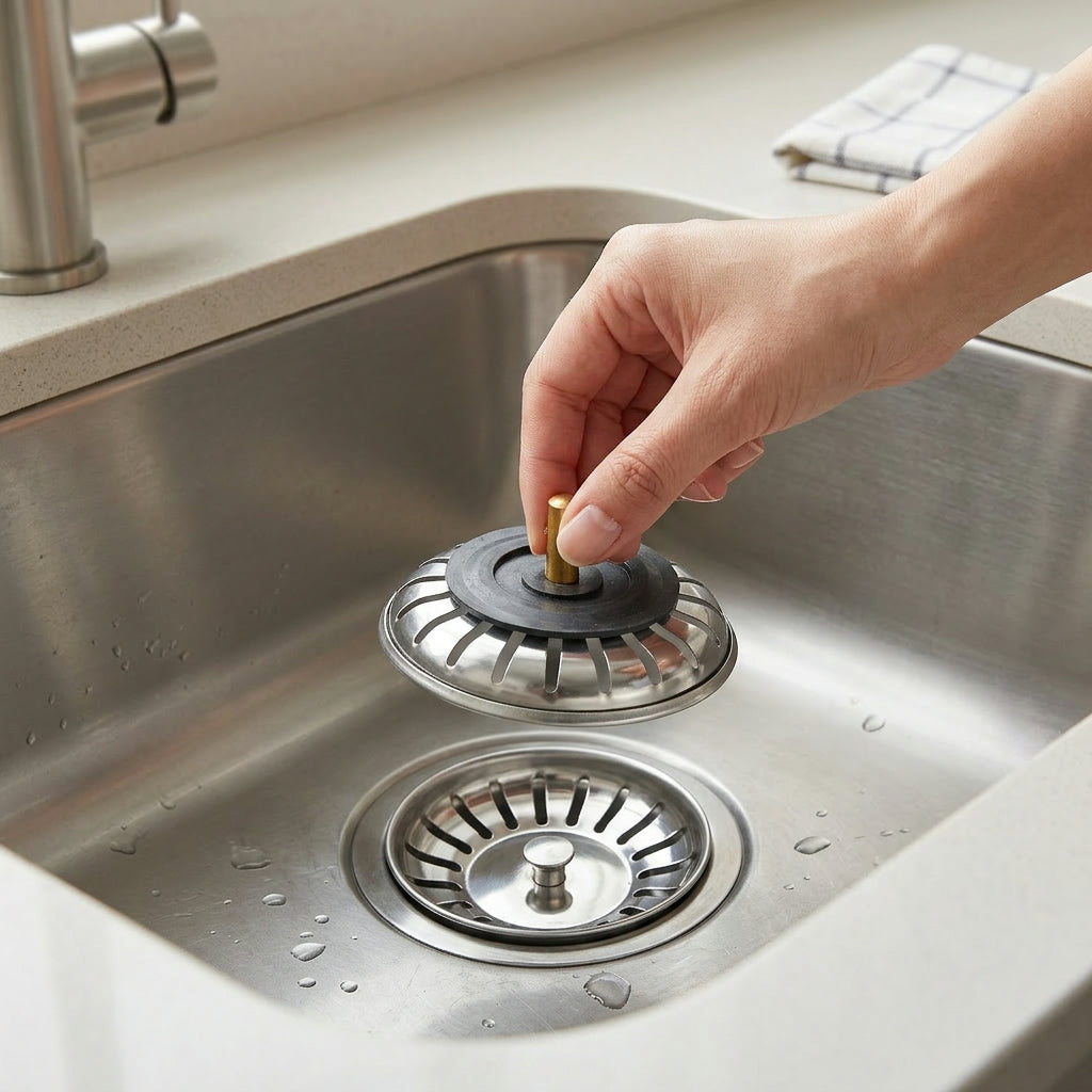 Kitchen Sink Strainer – Drain Filter Stopper Stainless Steel
