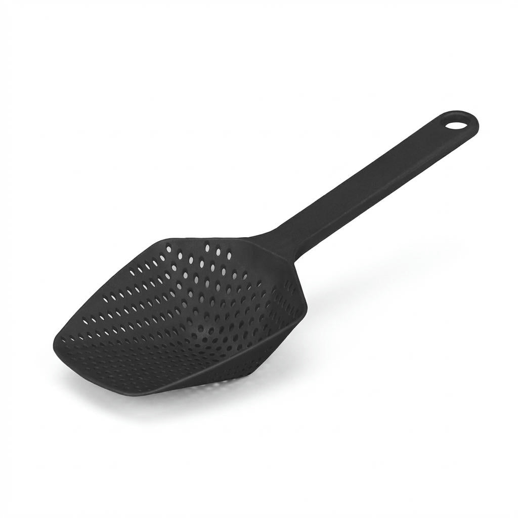 Large Strainer Spoon – Fast Drain Cooking Scoop with Mesh Basket
