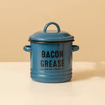 Load image into Gallery viewer, Grease Container w/ Strainer – Reusable Enamel Oil Pot
