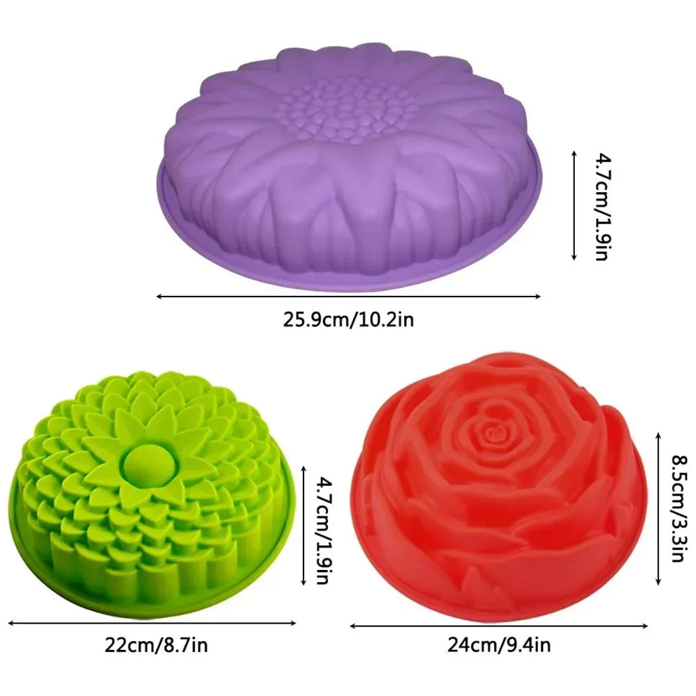 Flower Silicone Cake Mold – Reusable Home Baking Tool