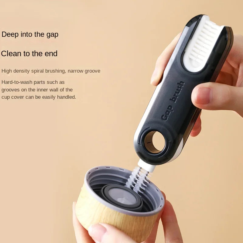 3-in-1 Cup & Bottle Cleaner Brush Set - Multifunction Tool