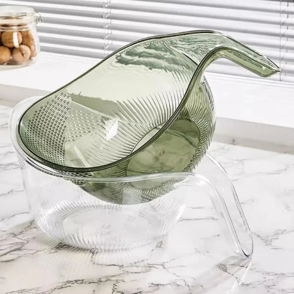 Rice Washer & Colander Bowl – Kitchen Sieve & Drainer