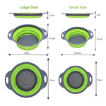 Load image into Gallery viewer, 2Pcs Silicone Folding Strainer Basket
