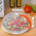 Load image into Gallery viewer, Microwave Anti-Splatter Lid – Clear, Heat-Resistant Handle
