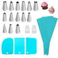 Silicone Piping Bags Set – Easy Cake Decorating with Steel Tips
