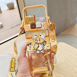 Load image into Gallery viewer, Cartoon Kids Water Bottle with Straw Large Capacity, BPA-Free
