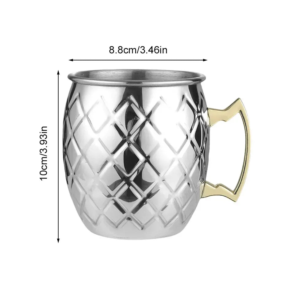 550ml 18oz Copper Moscow Mule Mug – Stainless, Anti-Fall