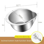 Load image into Gallery viewer, Stainless Steel 304 Rice Washer Strainer Bowl, Kitchen Colander
